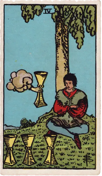 Carta Quatro de Copas