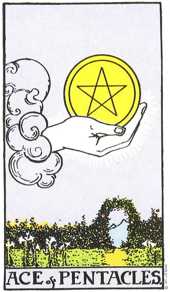 Carta Ás de Ouros