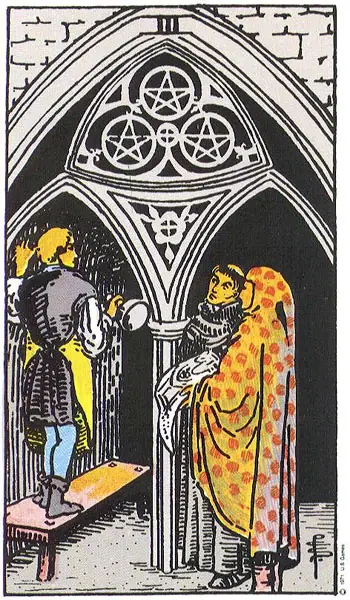 Carta Três de Ouros