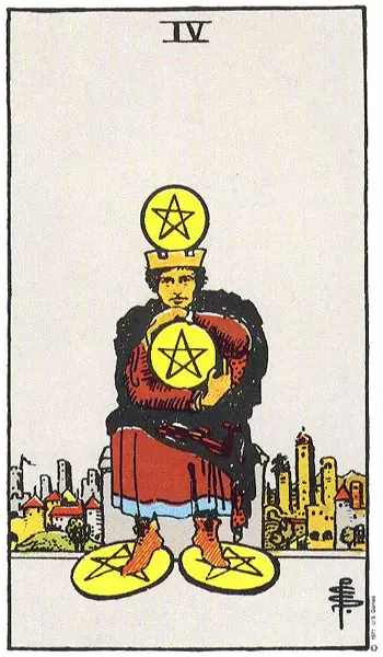 Carta Quatro de Ouros