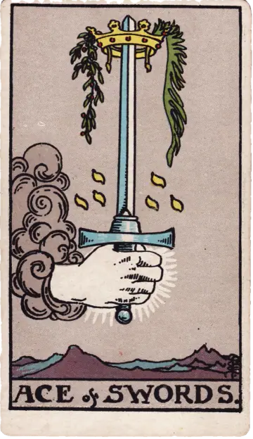 Carta Ás de Espadas