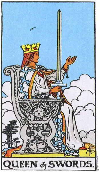 Carta Rainha de Espadas